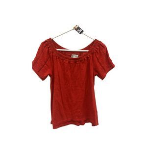 Saturday Sunday Anthropologie Red Blouse XS #720